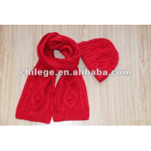 qualited cashmere scarf hat sets